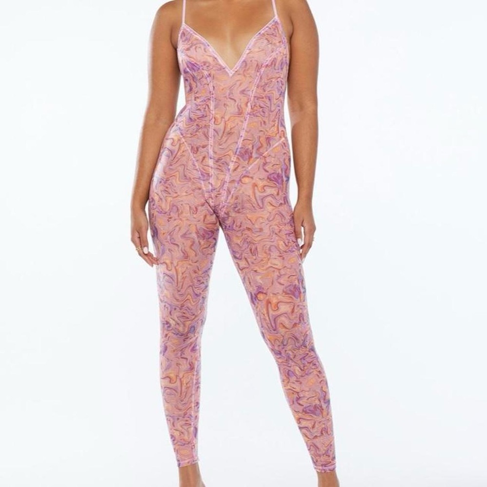 Sexy SAVAGE FENTY one piece crotchless play suit — NWT